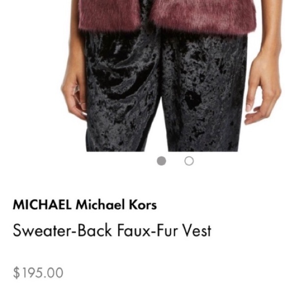 Michael Kors Faux Fur Vest - Picture 4 of 4